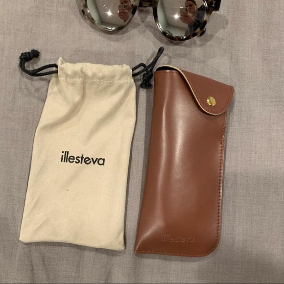 Illesteva Leonard mirrored tortoise Sunglasses - Picture 15 of 16